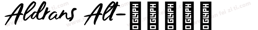 Aldrans Alt字体转换